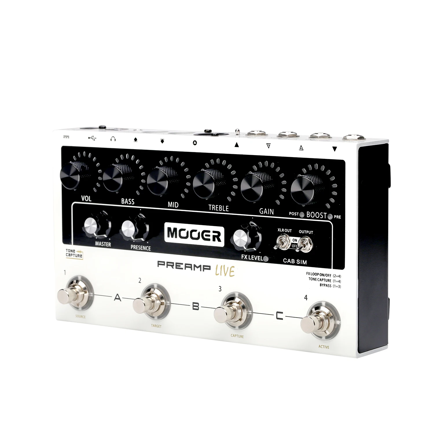 MOOER предусилитель LIVE профессиональная цифровая педаль предусилителя Preamplifier12