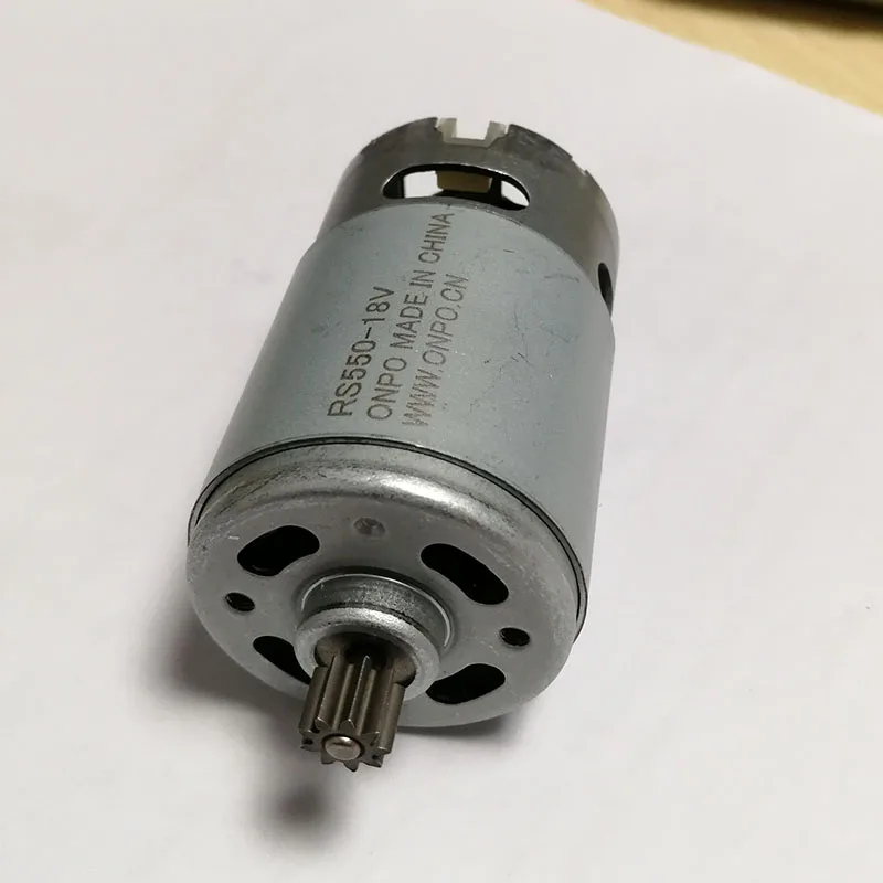 RS550 Мотор 9 12 Зубцов DC 9,6В 10,8В 12В 14,4В 16,8В 18В 21,6В 3,17мм Вал Для Беспроводного Зарядного Дрели и Отвертки Аксессуары.