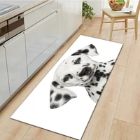 cute pet dog and cat pattern home kitchen carpet doormat outdoor living room area rugs anti slip long bath mat