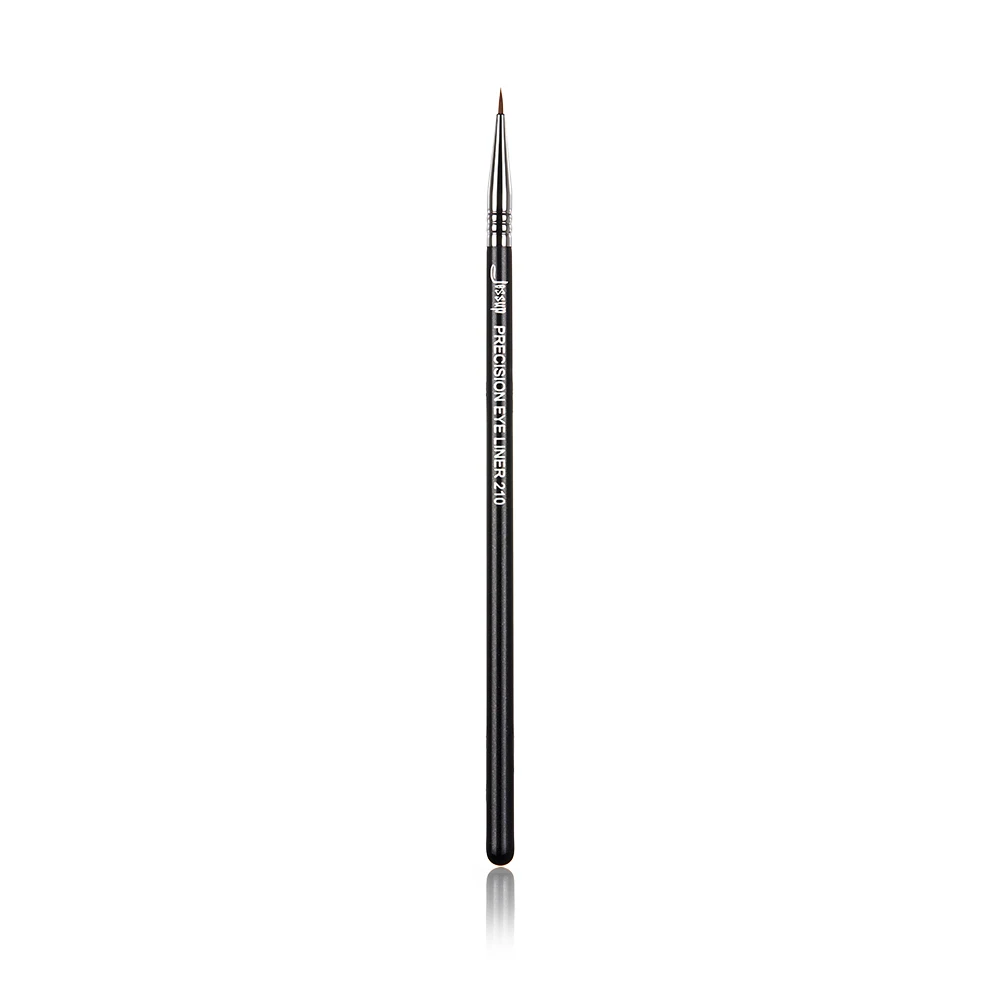 Jessup Black/Silver Eyeliner Brush Precision Makeup Tool with Thin