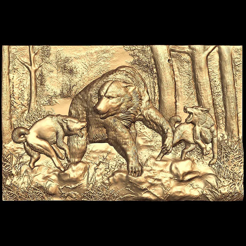 3d STL модель для фрезерного станка с ЧПУ гравировальный станок рельеф Artcam Aspire- Western