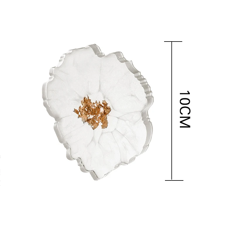 Подставка под кружку с золотыми листьями из смолы подставка кофейную лампу