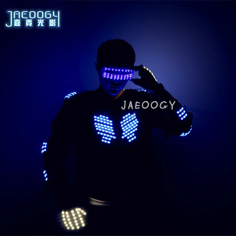 Бесплатная доставка Синяя юбка-пачка со светодиодной подсветкой робот Одежда