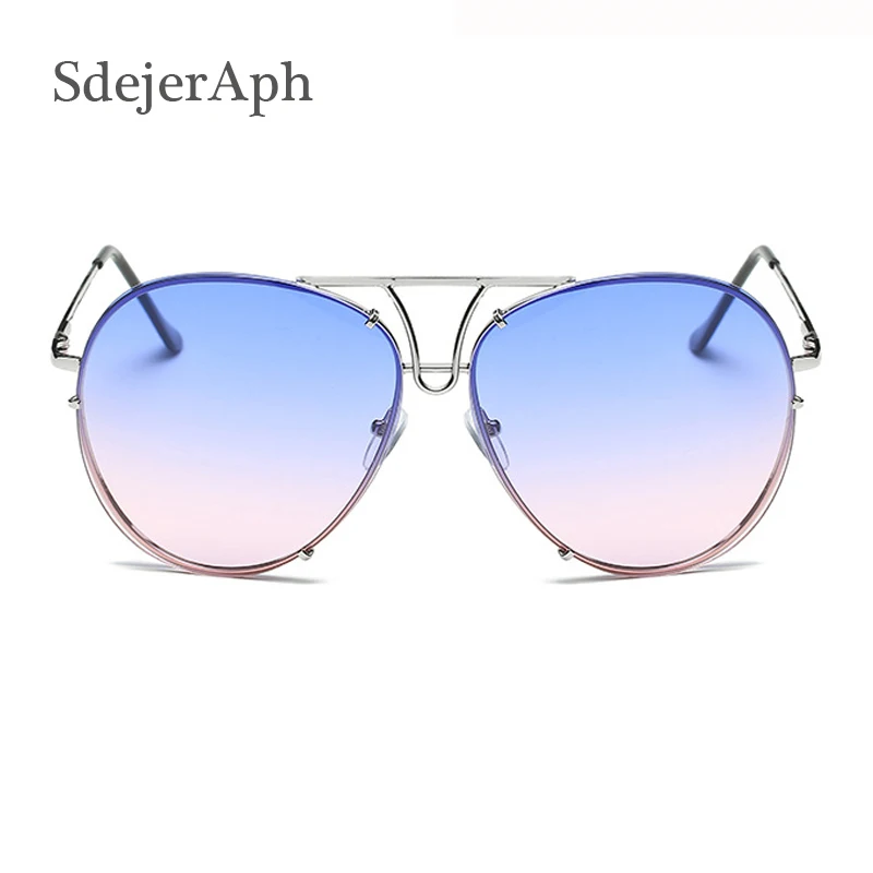 Солнечные очки в круглой оправе UV400 женские винтажные Роскошные брендовые