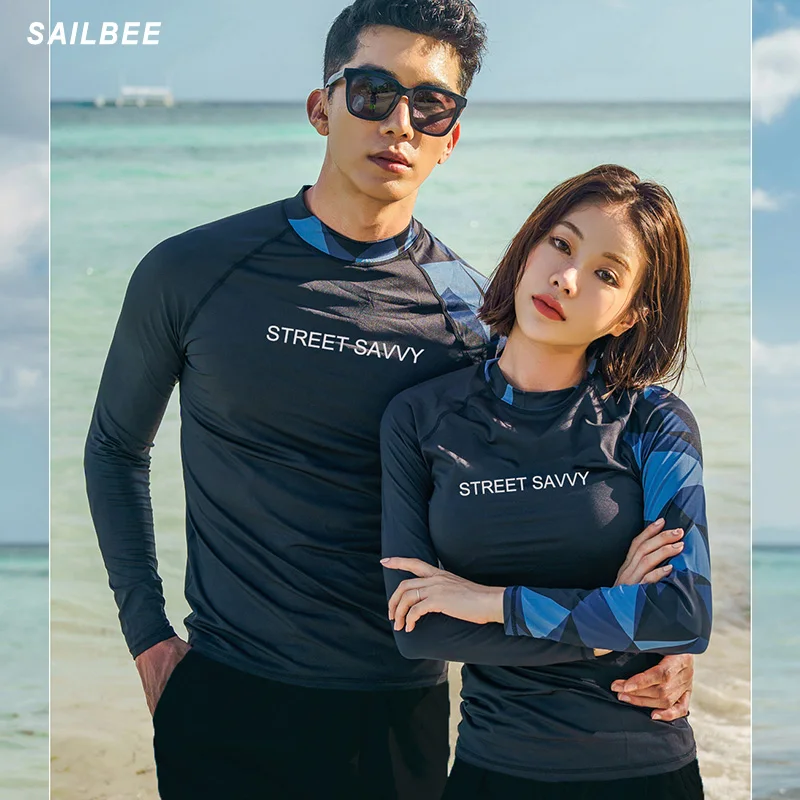 Рашгард SAILBEE женский с длинным рукавом купальник в стиле ретро цветочным принтом