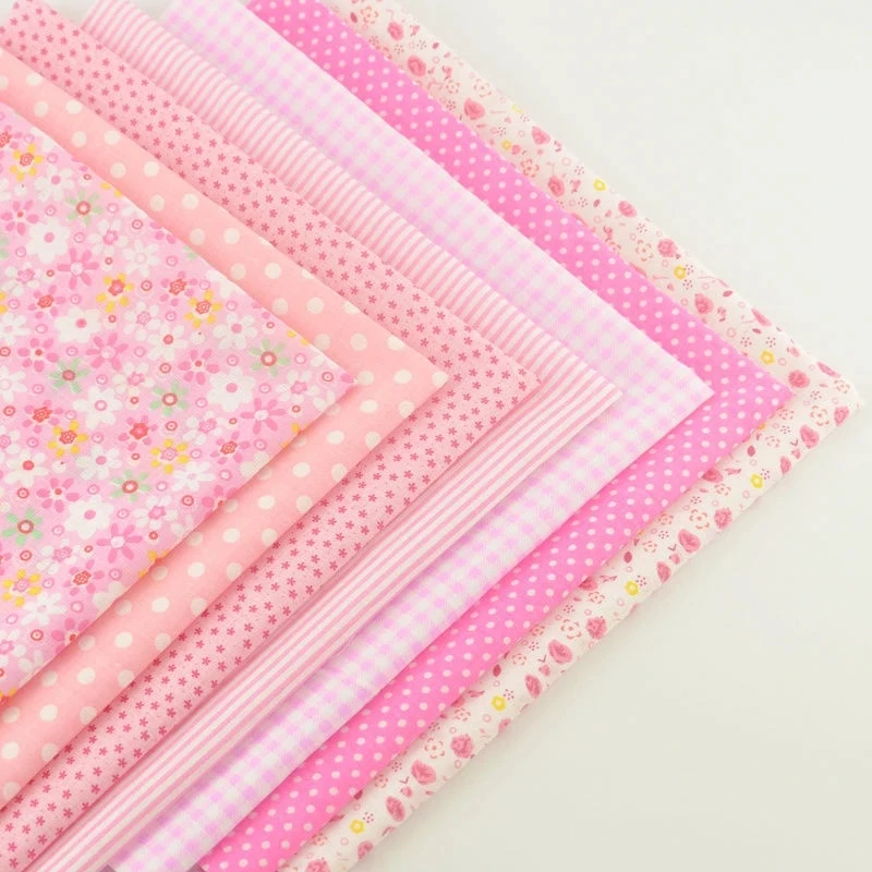 Mix 7 шт. хлопок Ткань различных Цвет прекрасный проверить Дизайн ремесел домашний