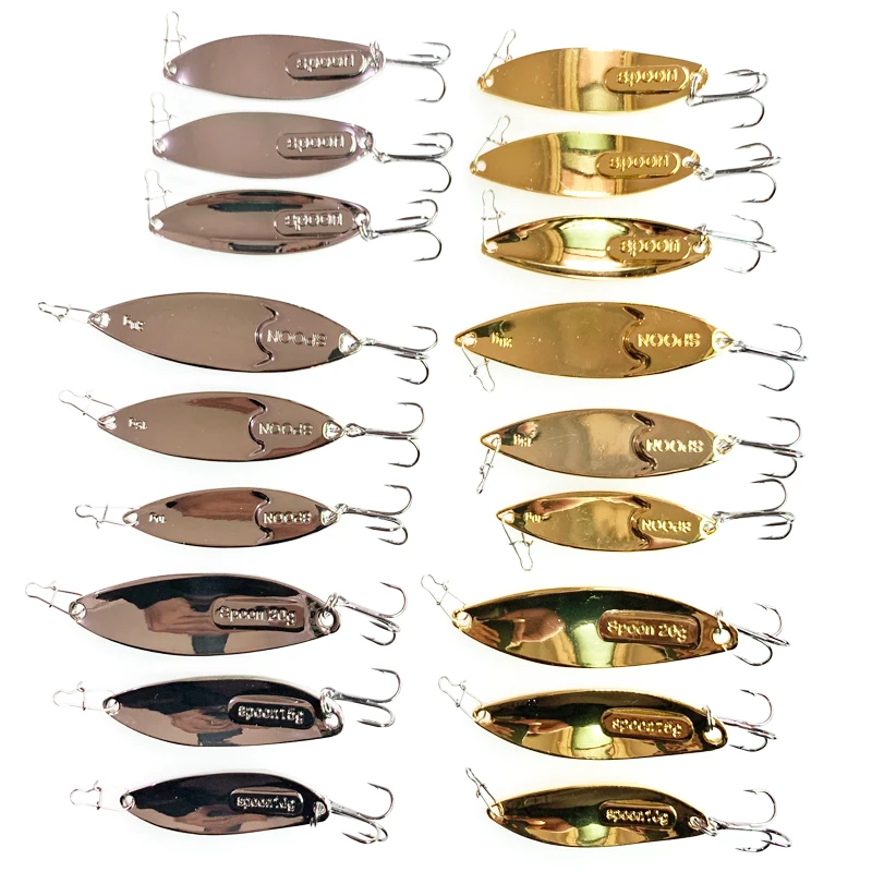 1pcs Metal 10g/15g/20g Fishing Lures Wobbler Spinner Bait Spoon Artificial Bass Hard Sequin Paillette Metal Steel Hook Lures