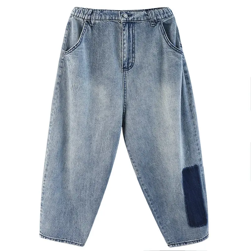 

Plus Size Vintage Denim Jeans Woman Loose Harem Pants Women Streetwear Boyfriend Jeans For Women High Waist Jeans Femme C6219