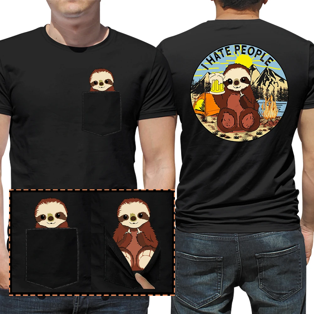 

Хлопковые футболки CLOOCL, модные объемные женские рубашки с карманами, медведем, средним пальцем, топы в стиле хип-хоп, забавные хлопковые футболки
