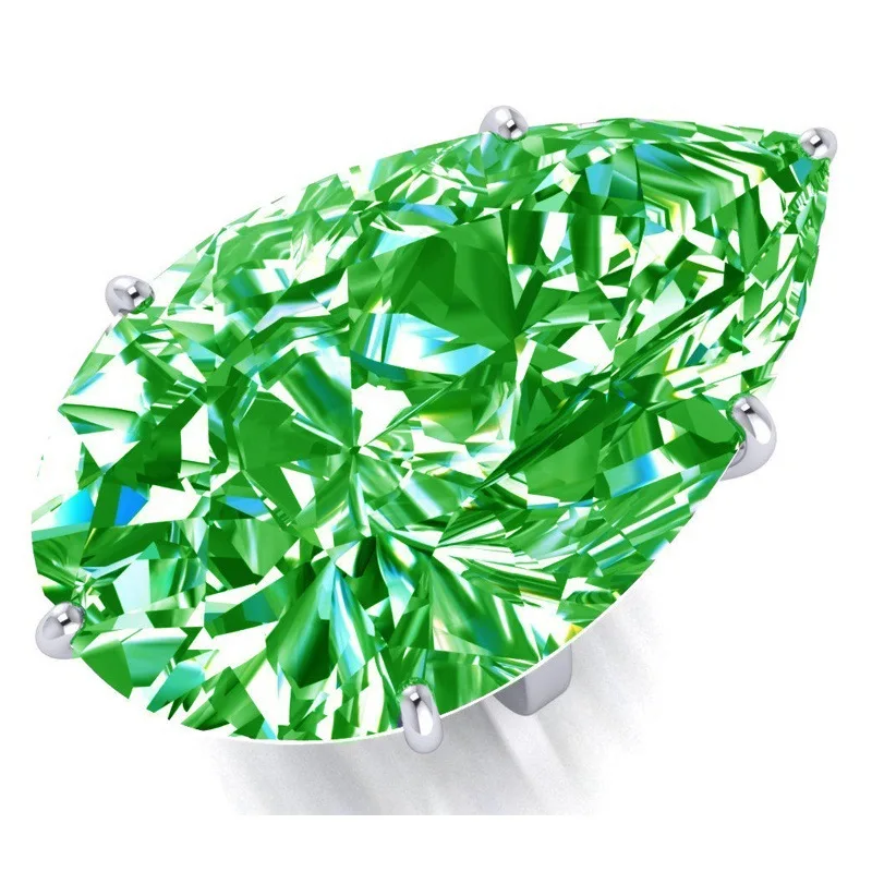 4 цвета роскошные женские кольца с большим вырезом 8ct 5A Циркон Cz обручальное