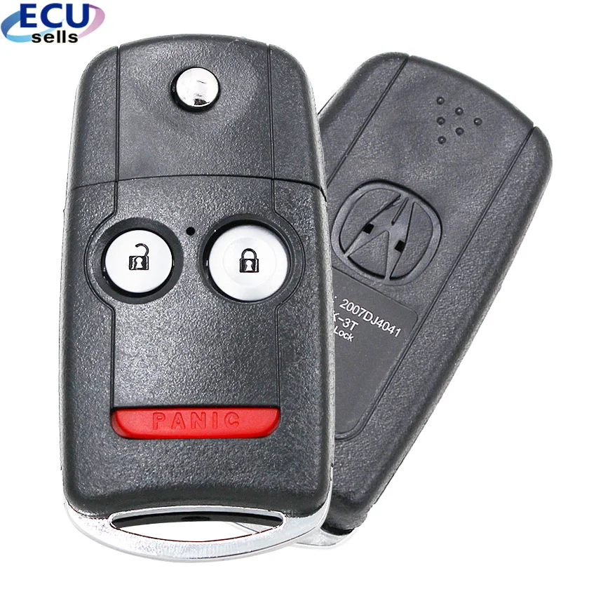 2 + 1 кнопочный сменный Пустой складной корпус дистанционного ключа чехол Брелок