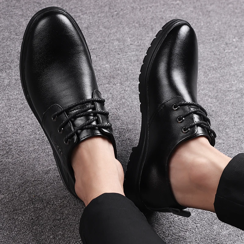 

Men Casual Shoes 2020 Casual Shoes Men Leisure Sports Leather Mens Sneaker Man Shoe Causal For Men's Black New Breathable