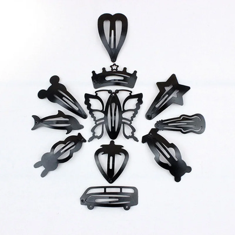 Горячая Распродажа трендовые 4 штуки в партии красивые металлические заколки для