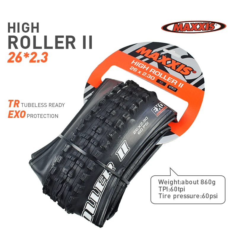 HR 26x2.3 EXO MAXXIS Высокая роликовая велосипедная шина 26 27,5 бескамерная готовая TR 26*2,4 27,5*2,4 2,5 шины для горного велосипеда Складные шины MINION DHF DHR - Цвет: HR 26x2.3 EXO