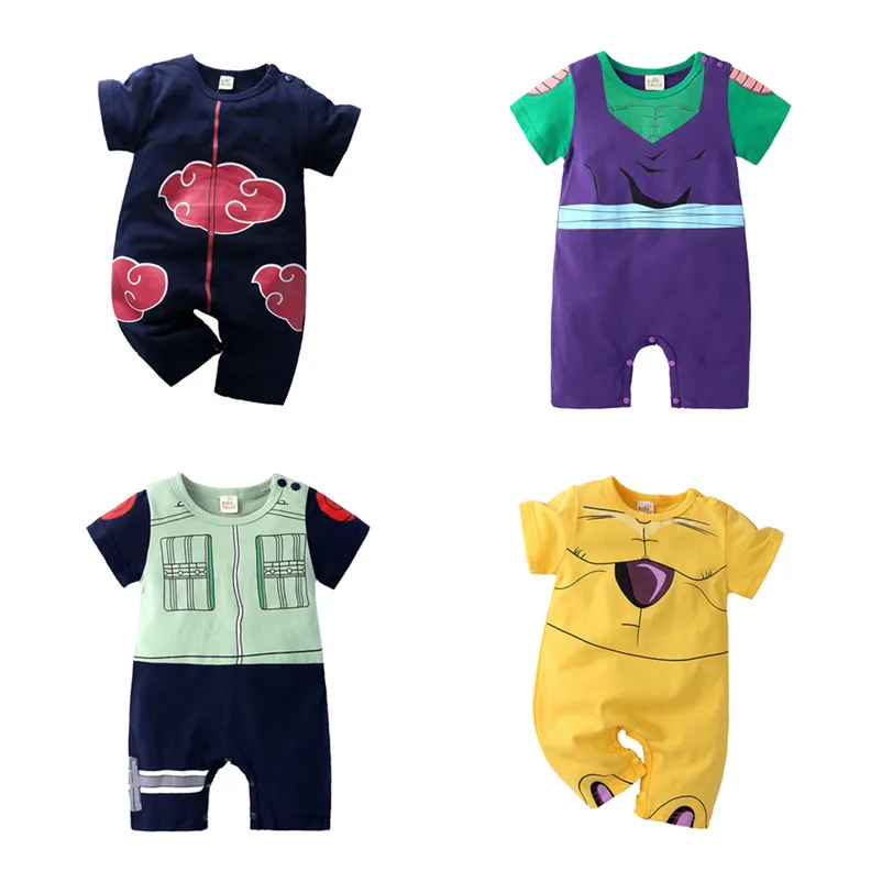 Summer Baby Rompers Japanese Anime Cosplay Girls Clothing Newborn Boys Costumes Short Sleeve Toddler Clothes Infant Jumpsuits | Детская