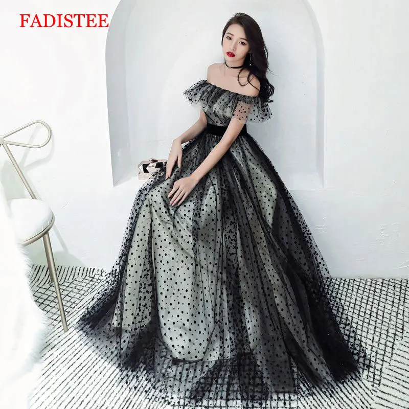 

Женское длинное вечернее платье, черное марокканское платье для выпускного вечера