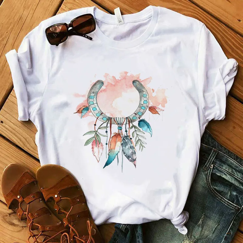 

Funny Cartoon Women Summer White Tee Shirts Harajuku Short Sleeve O-neck Female T-shirts Cute Kawaii Women Tops Tees