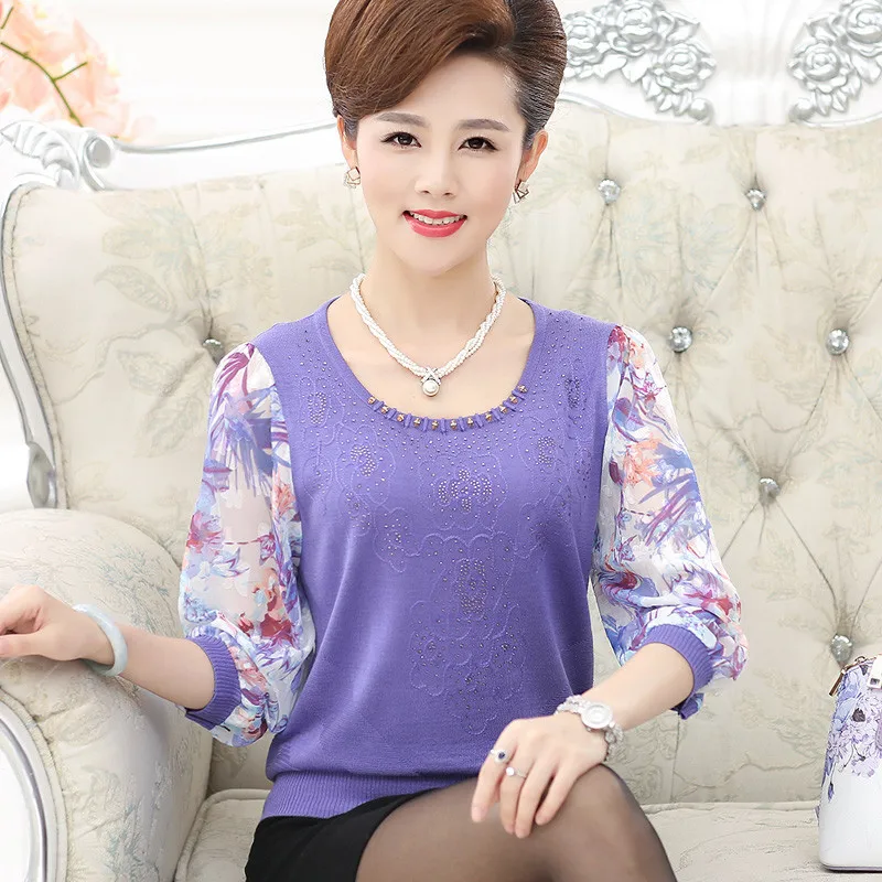 Женская шифоновая рубашка с рукавом до локтя цветочным принтом | одежда