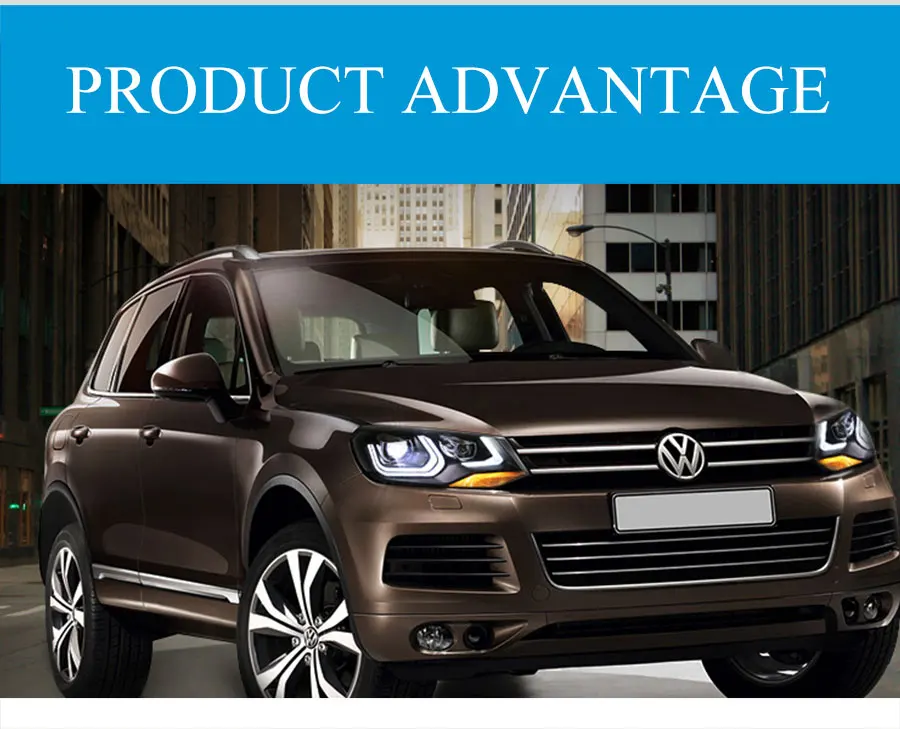 2 шт. светодиодный фары для VW Touareg 2011- светодиодный автомобильный фонарь ангельские глазки ксенон HID комплект Противотуманные фары светодиодный дневные ходовые огни