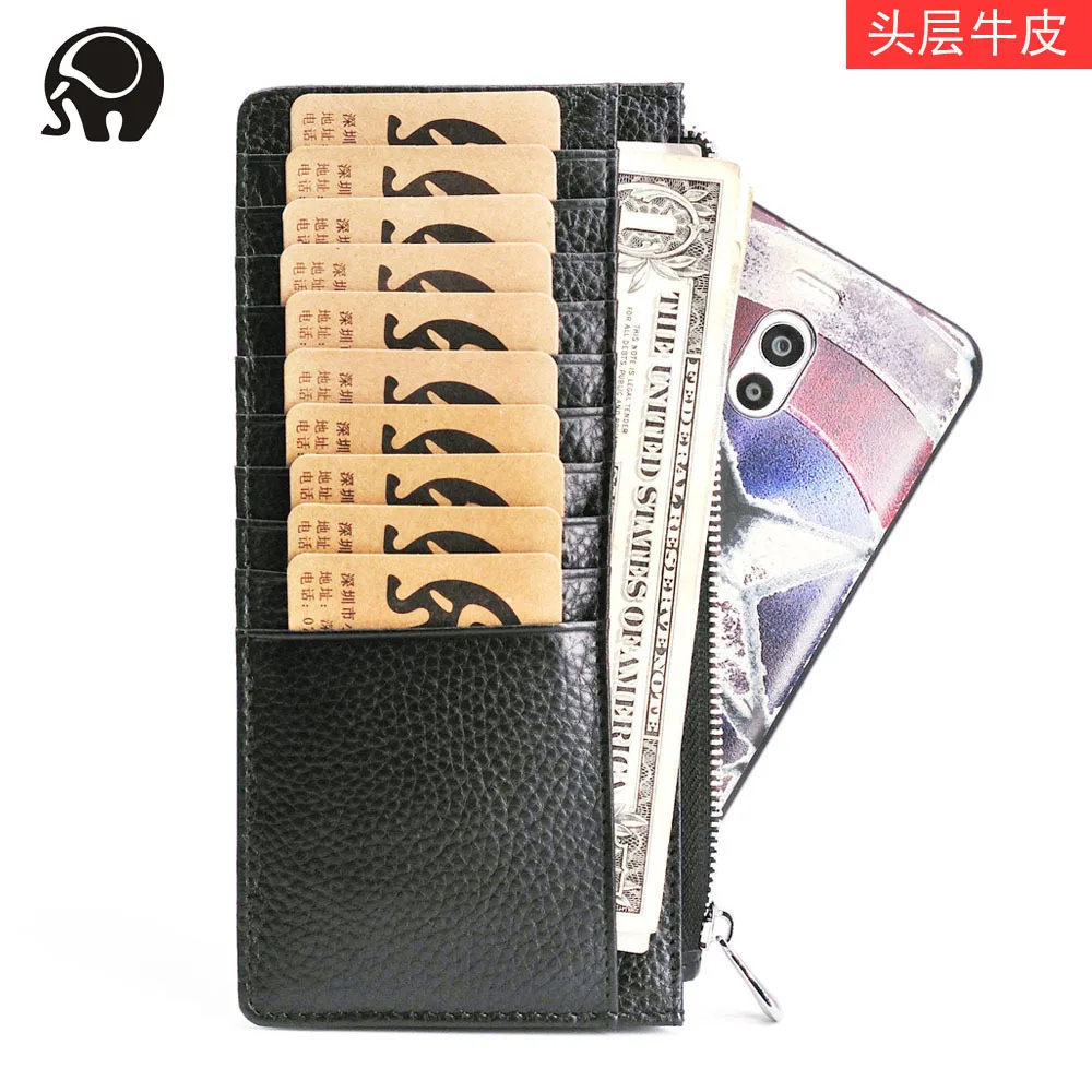 Новинка 2020 женские кошельки модный длинный кожаный держатель для карт высшего