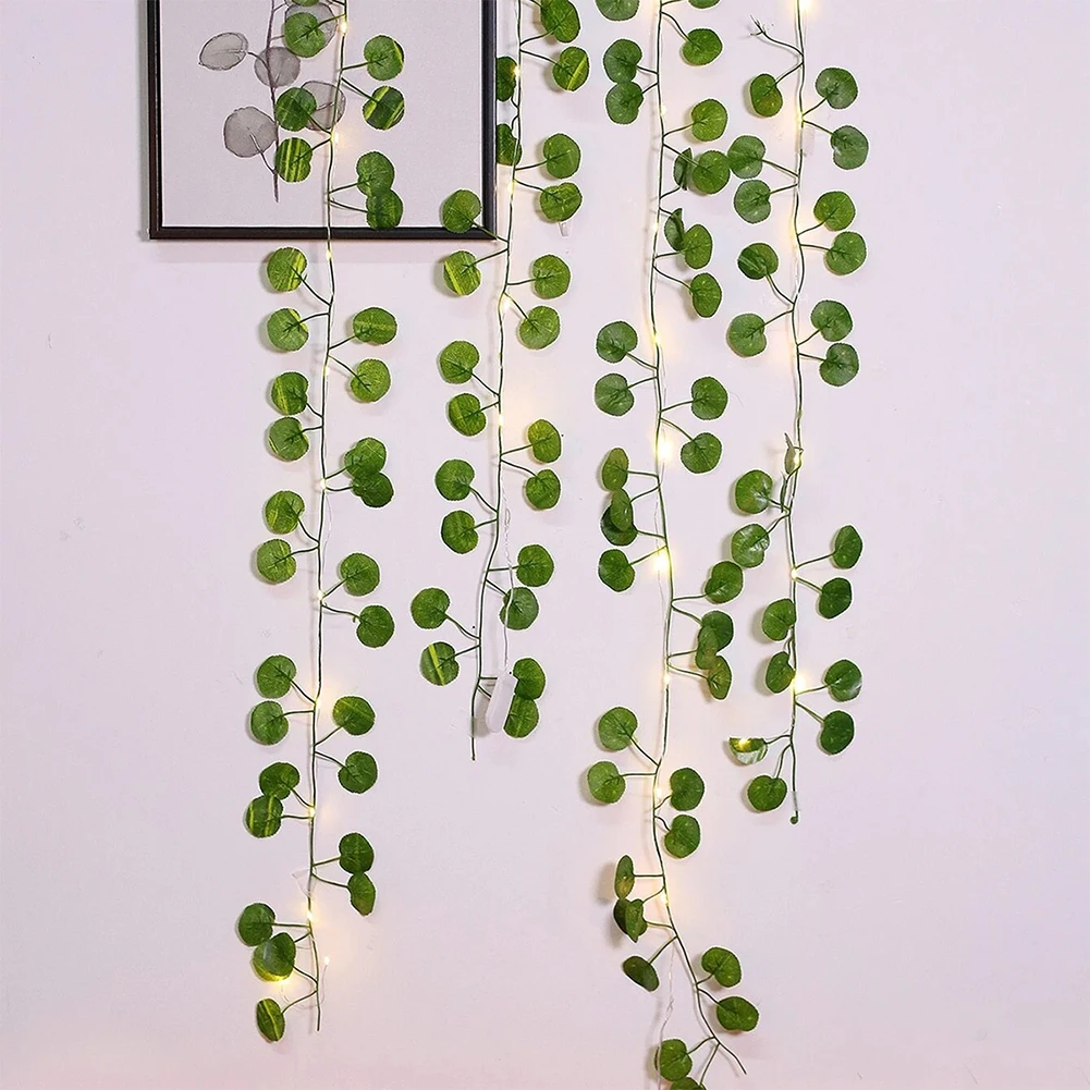 

2.2M 25LED Artificial Begonia Leaf String Light Fairy Rattan Lamp Chain For Home