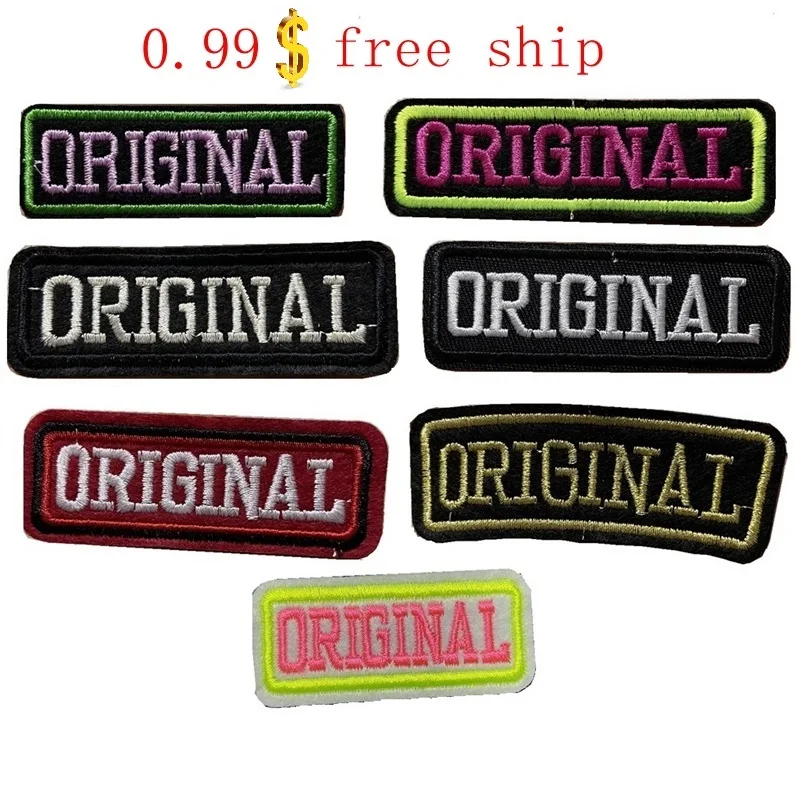 

7 Color Original Patch Iron On Patch Embroidery Applique Embroidered Patch For Jacket Diy