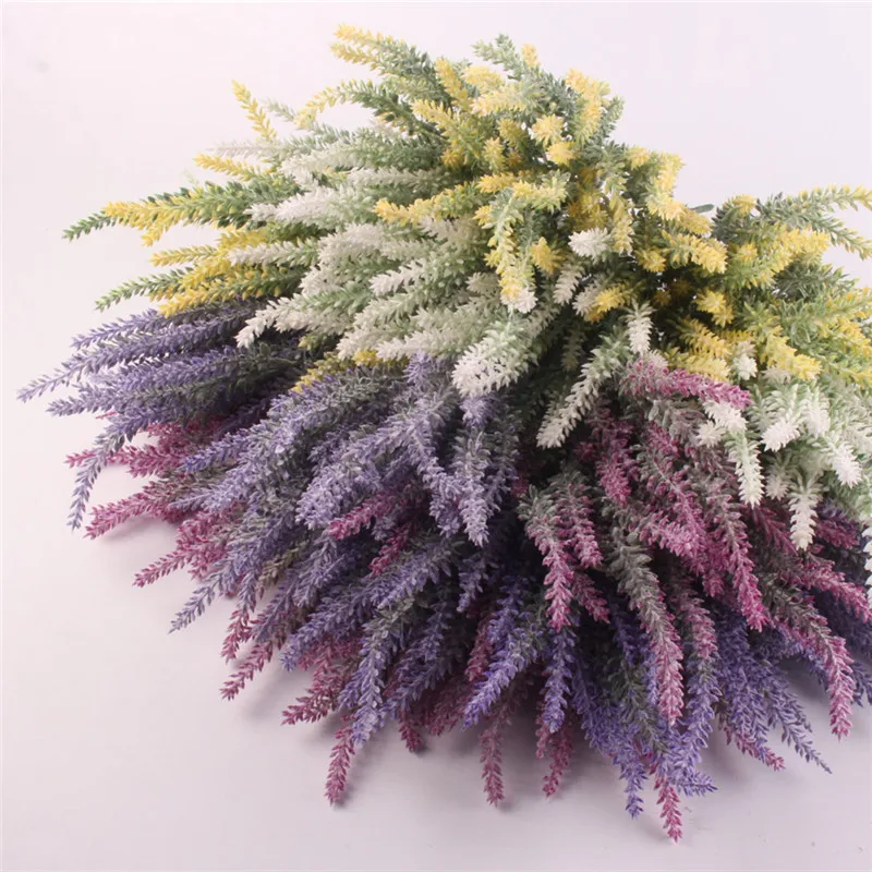 Искусственный Шелковый цветок лаванды зернистая декоративная Имитация водных