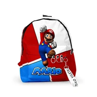 super mario backpack children cute cartoon small bags unisex candy colors 3d oxford waterproof key chain accessories school bags