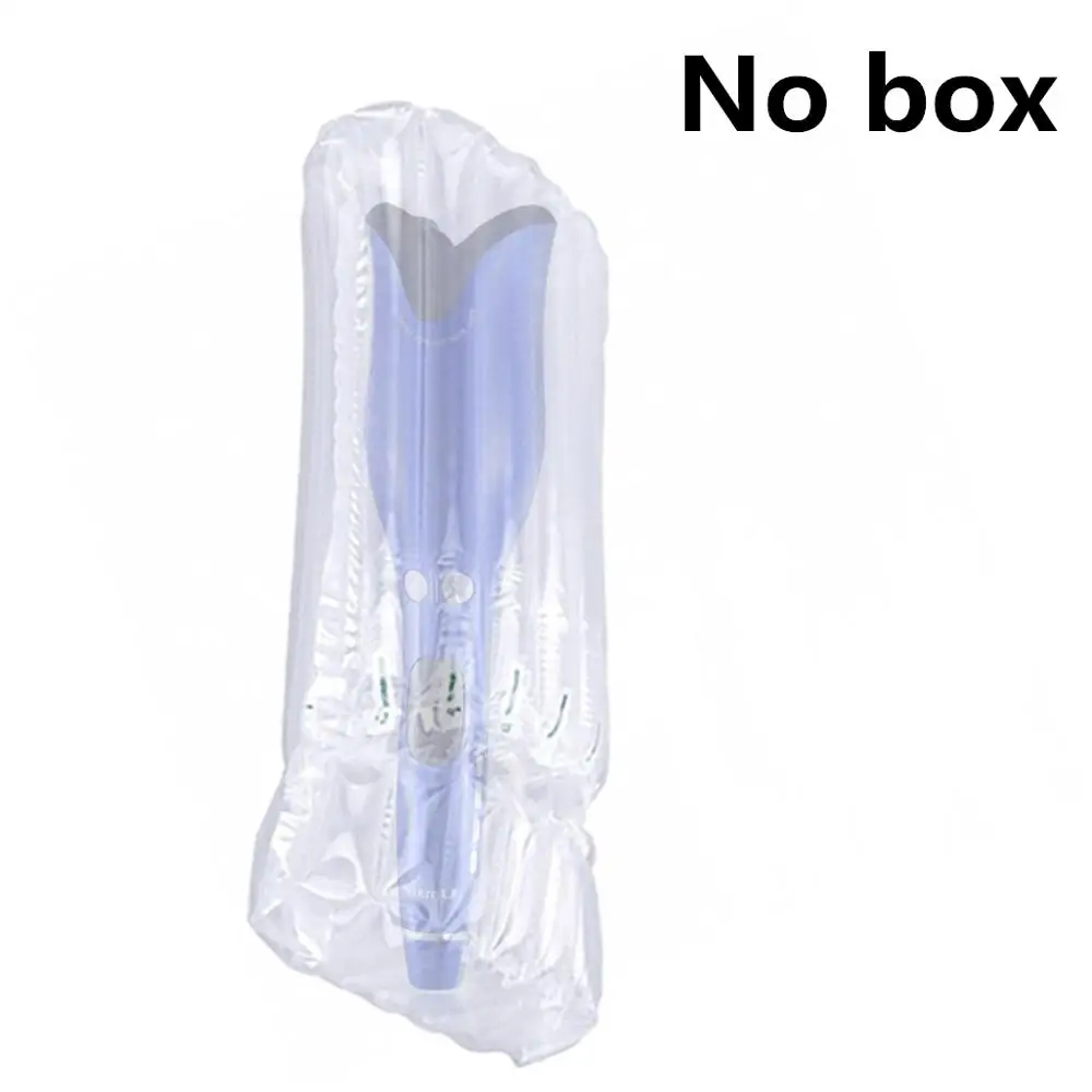 blue no box Щетка для завивки волос утюжок Профессиональный спиральный вращающийся автоматический выпрямитель для волос палочка салонный стайлер Инструменты для укладки волос сухой локон железа - Цвет: blue no box