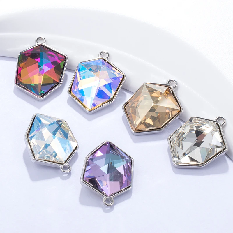 

Pipatian Tilted Dice Fancy Stone Handmade Necklace Accessory Earring Decoration Crystal K9 Glass Jewelry Crafts for Women