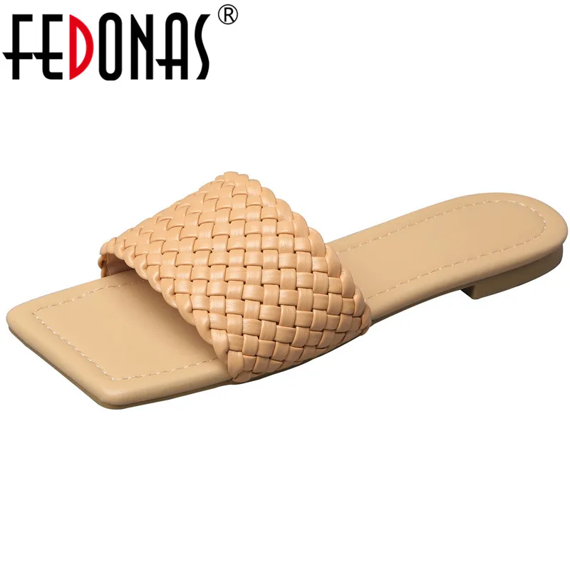 Женские босоножки на низком каблуке FEDONAS черные туфли платформе в винтажном