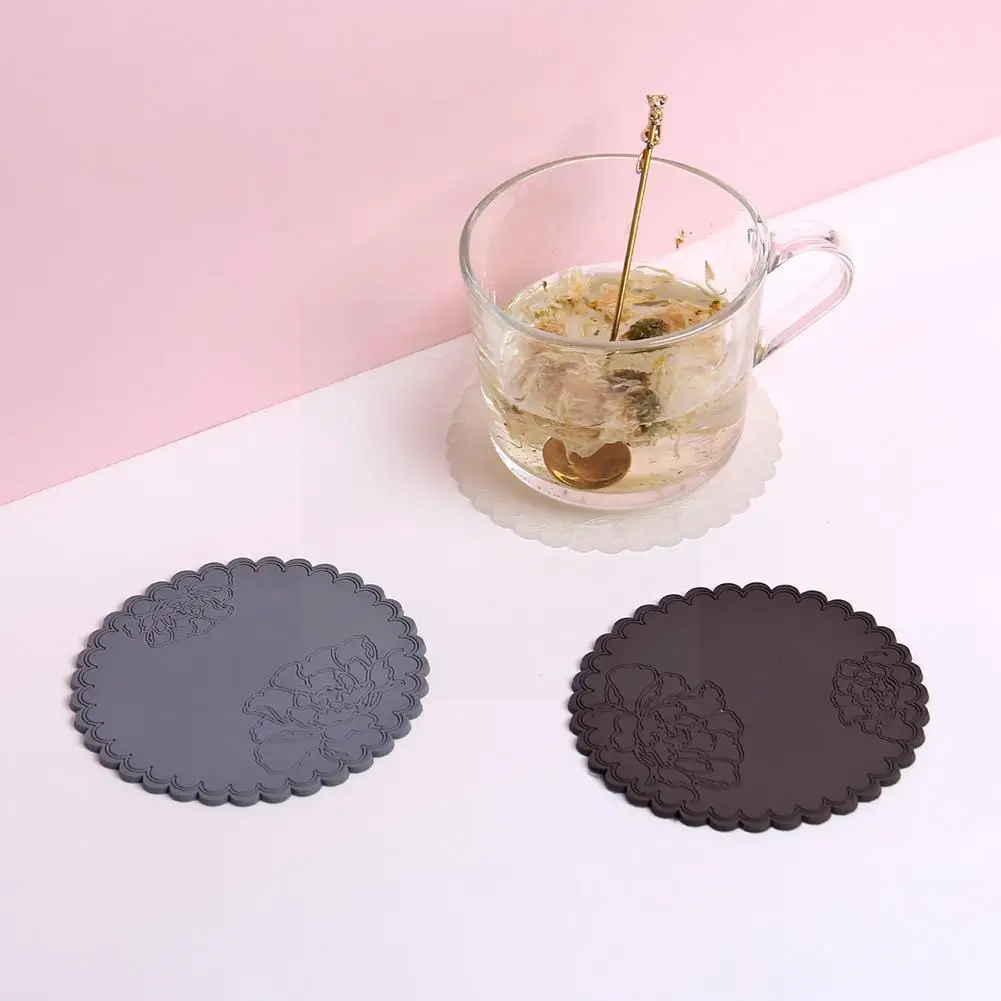 

1pcs Silicone Fower Kitchen Dining Table Decortion Heat Coaster Resistant Kitchen Cup Placemat Tools Pad Mat Serving Napkin