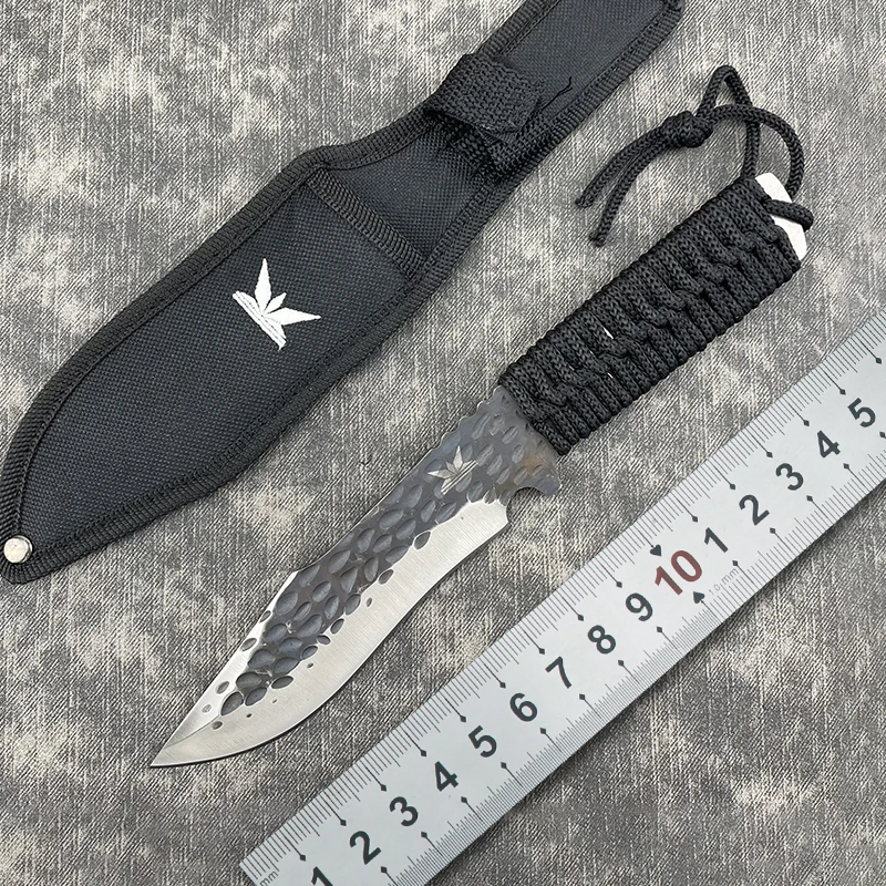 

Leggings Knife Outdoor Hunting Straight Knife Diving Knife Survival Fixed Blade Jungle Tactical Knife EDC Camping Adventure Tool