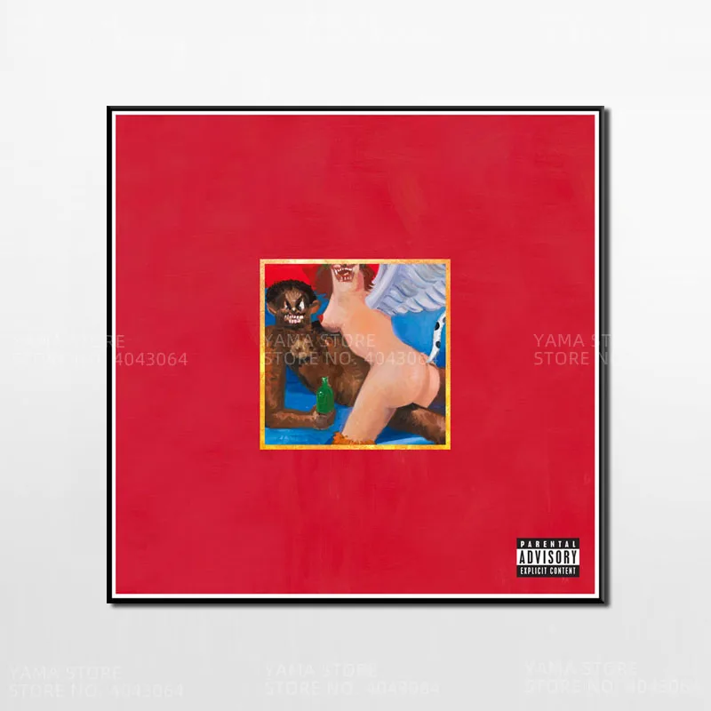 Фото J432 Kanye West 808s & Heart break Yeezus My Beautiful Dark Twisted Fantasy популярный альбом в стиле хип-хоп рэп
