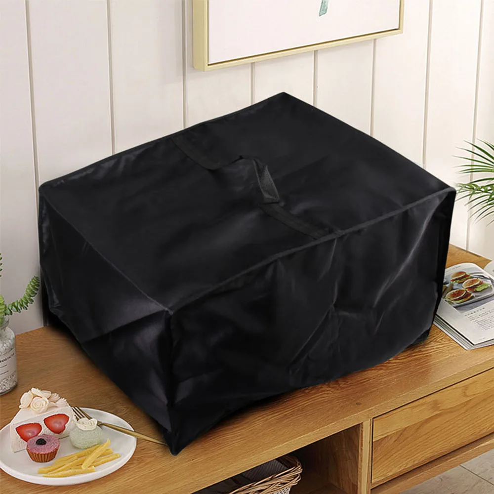 

New Kitchen Microwave Cover Microwave Oven Hood Oil Dust Cover with Storage Bag Kitchen Accessories Supplies Home Decoration