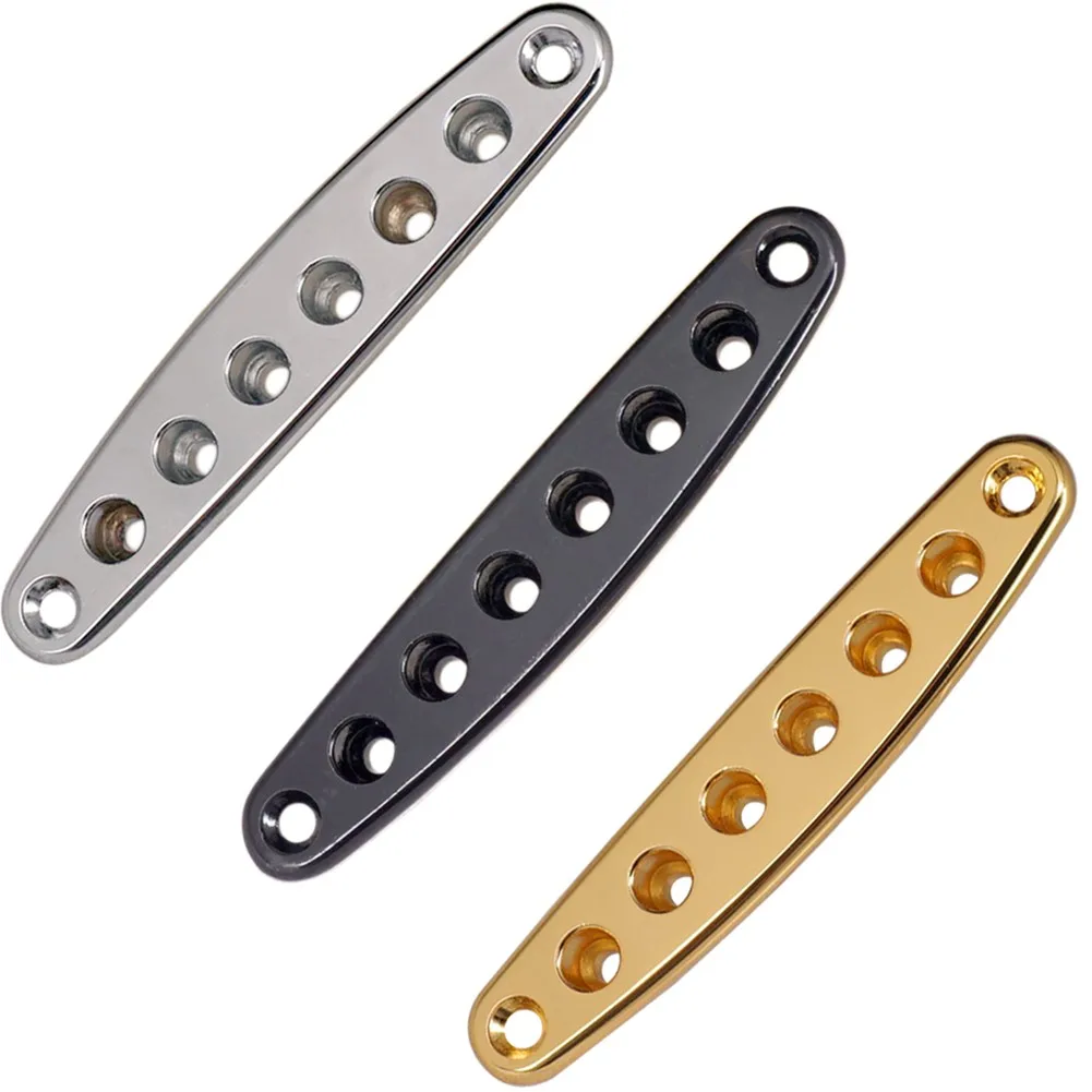 

Electric Guitar Bridge String Thru Body Ferrules Bushing Plate Replacement Parts DIY Guitar Repairing And Styling Metal Part
