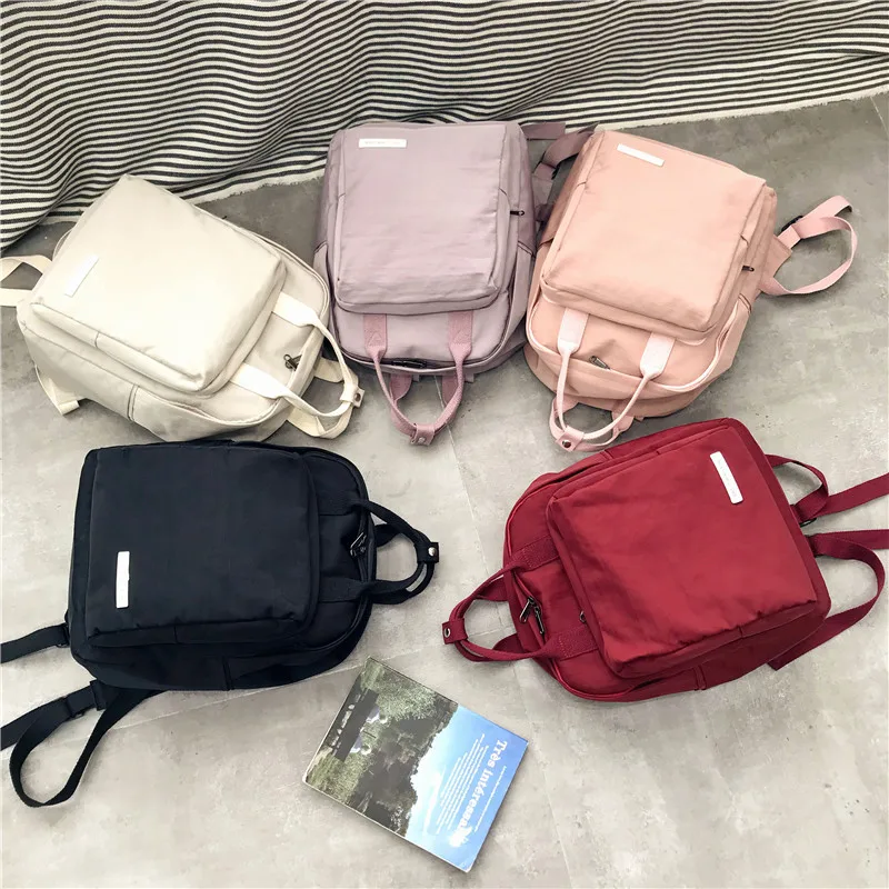 Ainvoev 2019 ulzzang модный рюкзак женский новый однотонный водонепроницаемый корейский
