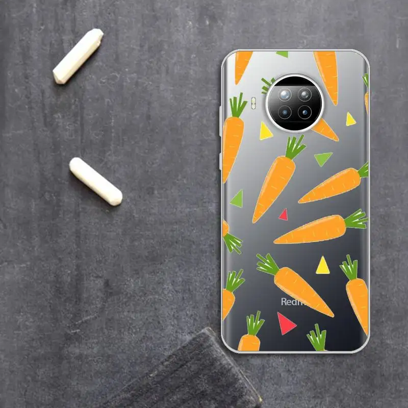 

Cute cartoon carrot fashion Phone Case Transparent for Xiaomi Redmi note 10 t 8 9 pro lite 11