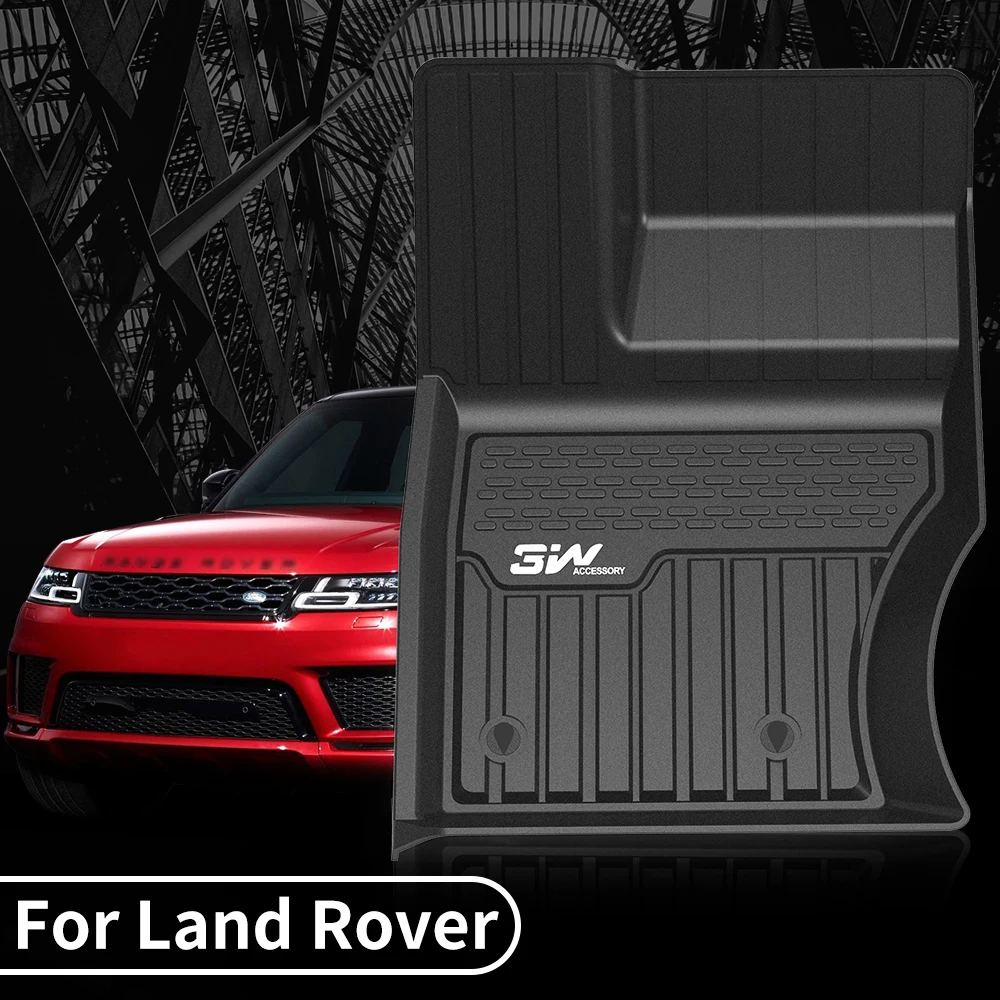 

3W TPE floor mats for Land Rover Discovery VELAR Evoque Range RANGE ROVER IV DISCOVERY V RANGE ROVER SPORT car carpet mats