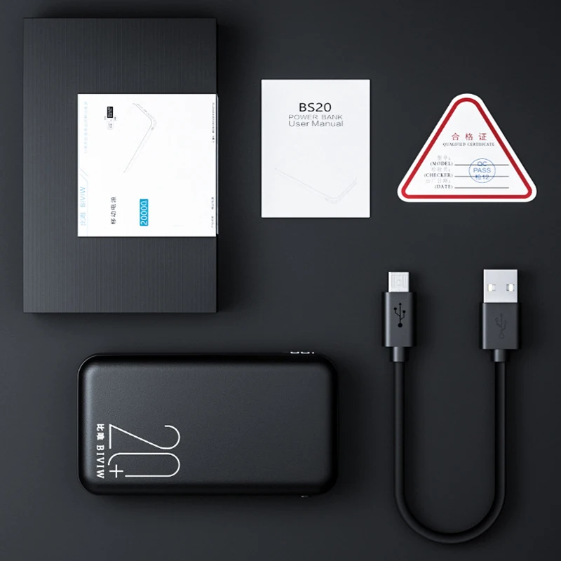 Band New power Bank 20000 mAh PD светодиодный цифровой дисплей с быстрой зарядкой портативный внешний аккумулятор для Xiaomi Mi9