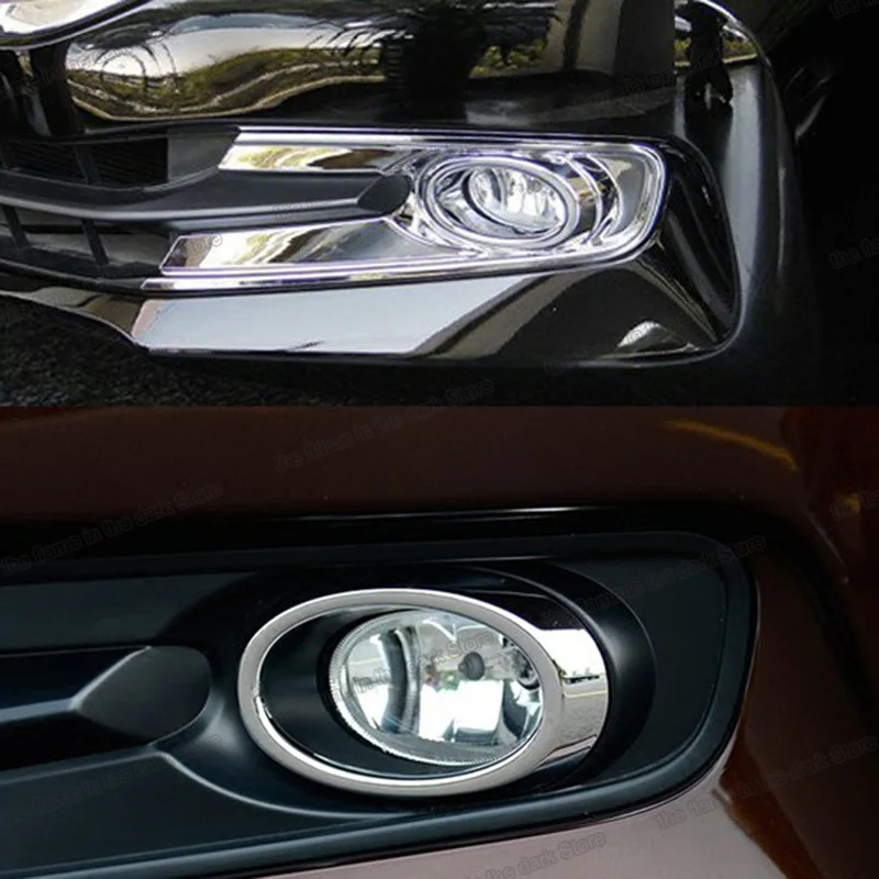 Lsrtw2017 блестящие серебряные abs автомобильные передние и задние противотуманные