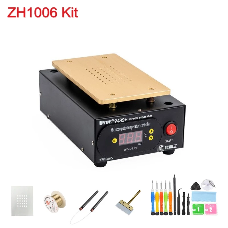 110 В/220 В встроенный вакуумный аппарат для разделения сенсорного ЖК-экрана UYUE 948S +