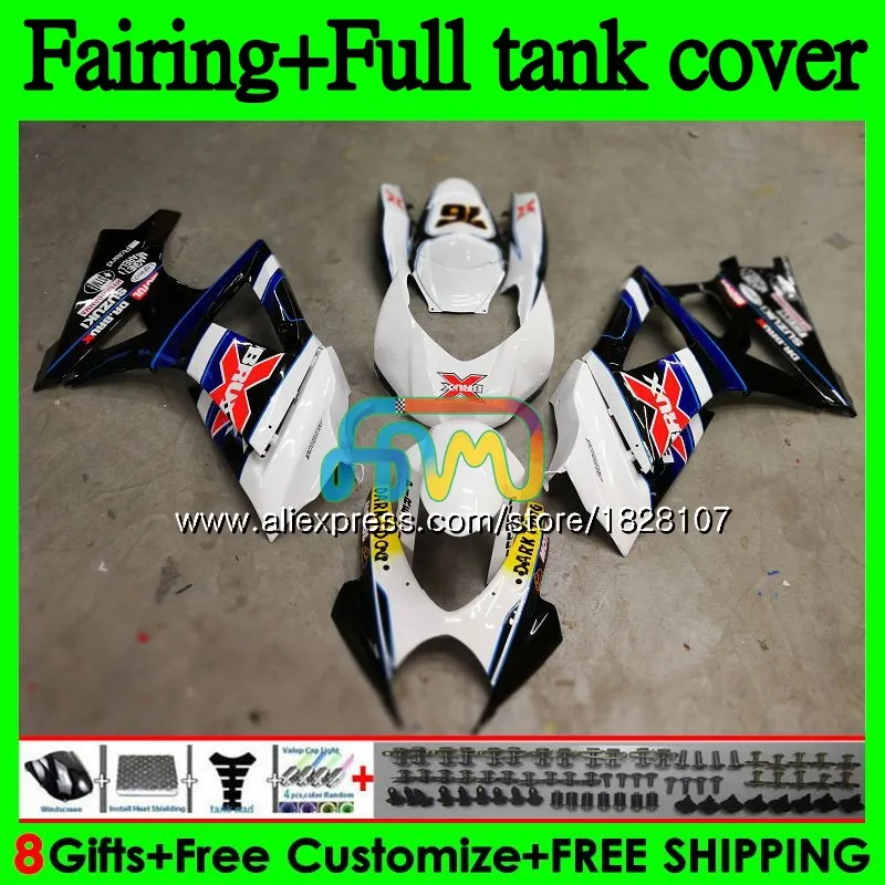 

Корпус + резервуар для SUZUKI GSXR1000 CC GSXR-1000 K7 GSXR 1000 1000CC 99B. 81 GSX-R1000 GSX R1000 07 08 2007 2008 Blue X продажа обтекателей