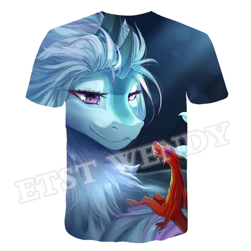 

2021 3D Printed Raya And The Last Dragon T Shirt Kids Animation Film Boy Girl T Shirt Casual Comfortable Short O-Nack Sleeve Top