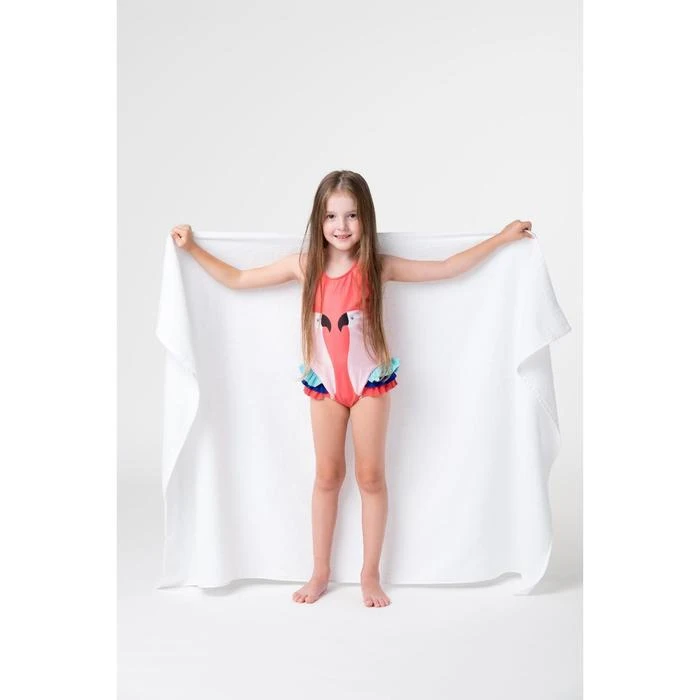 Полотенце махровое &quotЭкономь и Я&quot 100х150 см белый 100% хлопок 340 г/м² | Дом сад