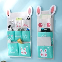 animal pattern wall mounted wardrobe organizer sundries storage bag jewelry hanging wall pouch hang cosmetics toys organizer