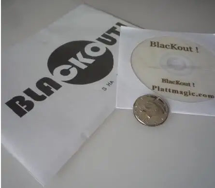 

Blackout (US Half Dollar W/ DVD) By Brian Platt - Street Magic Trick,Mentalism,Accessories.Clode up,For Professional Magicians