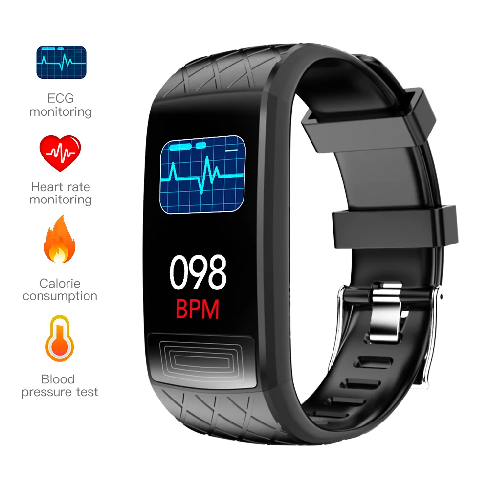

V3E Smartband Blood Pressure Smart Band Heart Rate Monitor PPG ECG Smart Bracelet Activity Fitness Tracker Electronics Wristband