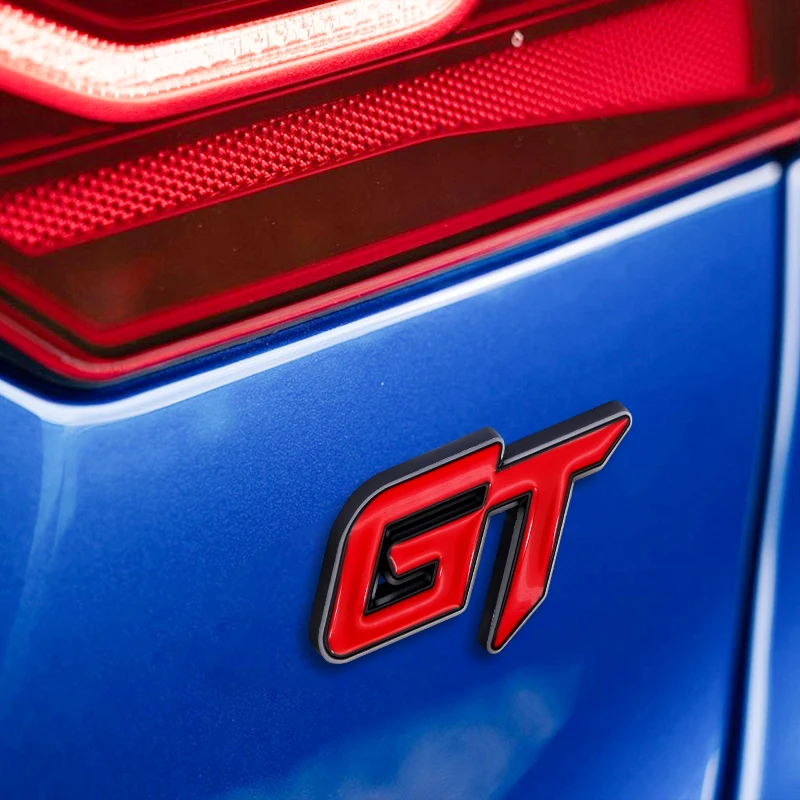 

3D metal GT logo front grille badge body car modification sticker for Alfa Romeo-Ford-bmw-Kia-Renault-Citroen-Nissan-Ford-VW-