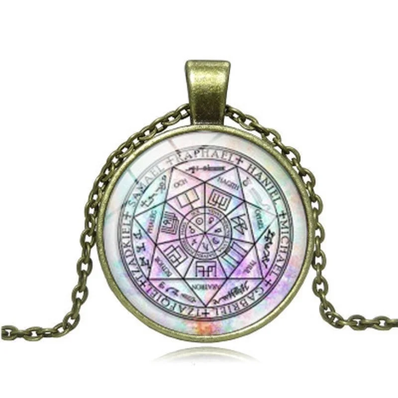 Модное ожерелье арки ангелов мистическое Таро дивинация созвездие Круглый